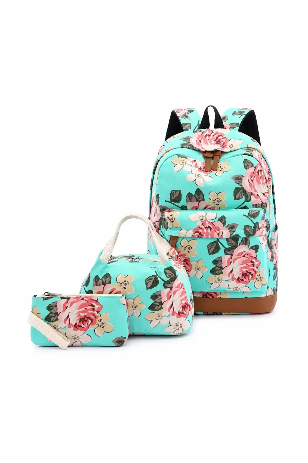 Canvas School Bag Set with Lunch Bag