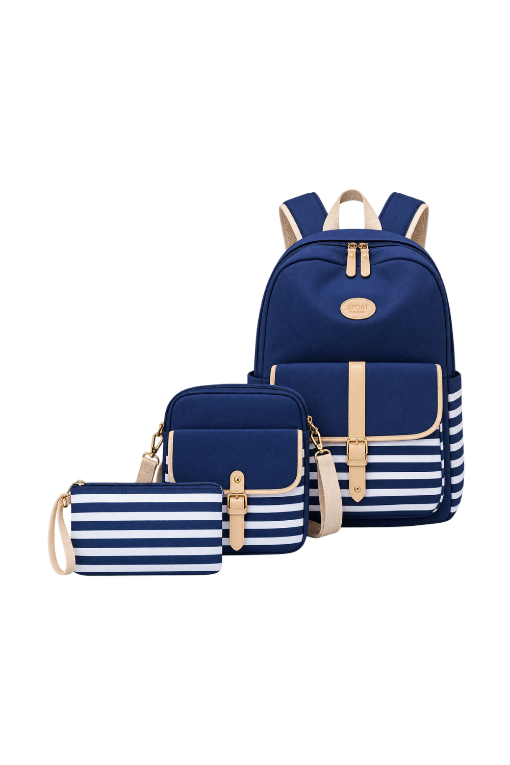 3 Pc. Canvas Back Packs