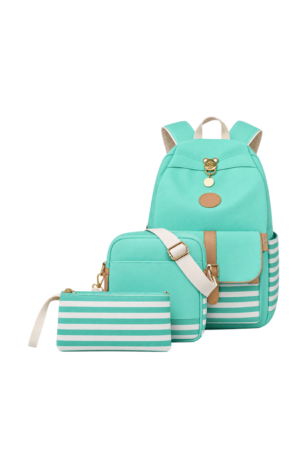 3 Pc. Canvas Back Packs - Image 2